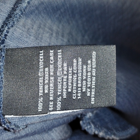 Chelsea & Theodore Midi Chambre 3/4 Sleeves Dress 100% Tencel 1X - Picture 5 of 6